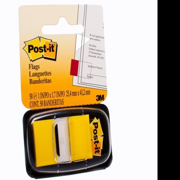 BANDERITAS ADH. AMARILLO 3M 680-5 BLISTER C50 HOJAS